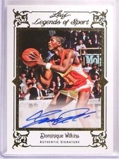 2012 Leaf Legends Of Sport Dominique Wilkins Autograph Gold #D3/5 #BSADWI