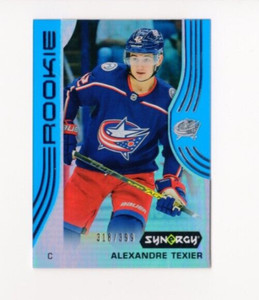 2020-21 Upper Deck Synergy Alexandre Texier #79 Blue Rookie /399 Columbus