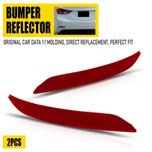 Pair Left&Right Rear Bumper Reflector Light Fit For Hyundai Elantra 2014-2016 ED - Picture 1 of 11
