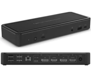 Belkin Triple 4K Display 14-Port USB-C Docking Station INC003AUBK, 65W PD - Picture 1 of 7