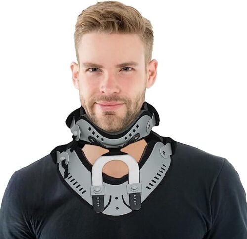 Cervical Neck Collar with Chin Support  for Pain Relief Cervical Spine