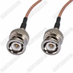 1,5 metros BNC macho enchufe a BNC macho enchufe RG316 radio coleta puente cable 50 ohmios - Imagen 1 de 4
