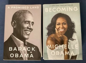 Promised Land by Barack Obama & Becoming by Michelle Obama Lot of 2 HC Books FE - Picture 1 of 4