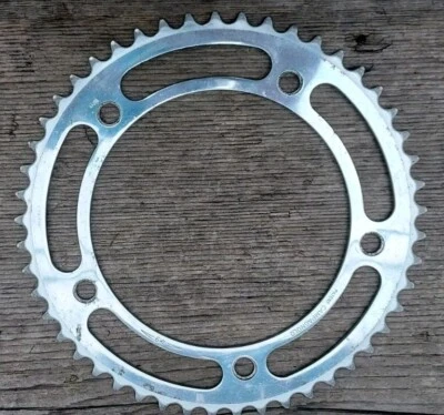 Plato vintage Patente Campagnolo 49t Record, 151 BCD, con funda Foto 1 de 4