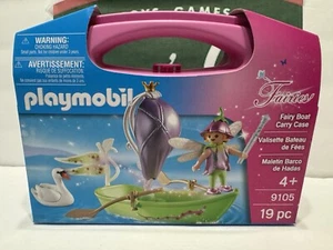 New Playmobil Fairies / Fairy Boat Carry Case / 19 Pc / Playmobil #9105. G15 - Picture 1 of 2