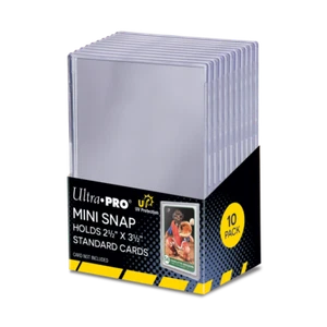 Ultra PRO 10 Ct Mini Snap Card Clear Snap Tight Trading Cards Holder Protector - Picture 1 of 1