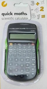 Quick Maths WISSENSCHAFTLICHER RECHNER - Schule Büro Arbeit schwarz grün Funktionen* - Bild 1 von 1