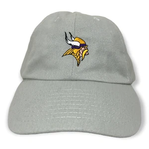 Gorra con logotipo de los Minnesota Vikings NFL sombrero beige gancho ajustable y correa de bucle - Imagen 1 de 8