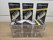 Lot Of 4 Ultra PRO 4 Compartment Storage Box Holds 240 Trading Cards 81163