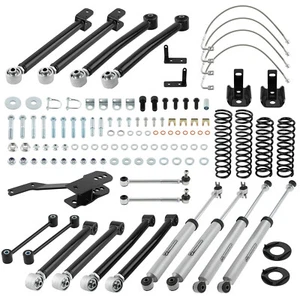 4" Lift level Kit for Jeep Wrangler JK Unlimited 2WD/4WD 4DR 2007-2018 - Picture 1 of 12