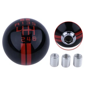 Manual 6 Speed Gear Shift Knob Car Shifter Black Round Ball For Ford Mustang 1x - Picture 1 of 9