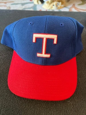 Texas Rangers Vintage Baseball New Era Fitted MLB Blue Cap Size 7 5/8 - Image 1 of 3