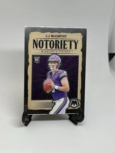 J.J. McCarthy 2024 Panini Mosaic #21 Minnesota Vikings Rookie Notoriety RC QB1 - Picture 1 of 8