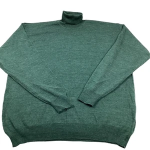 Albert Charles Green 100% Merino Wool Turtleneck Sweater XXL - Picture 1 of 8