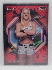 2024 Topps Finest UFC Holly Holm Red Shimmer #287 - Imagen 1 de 2