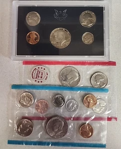 1972 P.D.S. MINT SET & 1972-S PROOF SET Uncirculated 2 SETS 16 COINS IN ALL ... - Picture 1 of 2