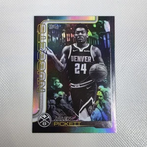 2025-26 Topps - Jalen Pickett #107 Blackout Parallel Denver Nuggets NM - Picture 1 of 2