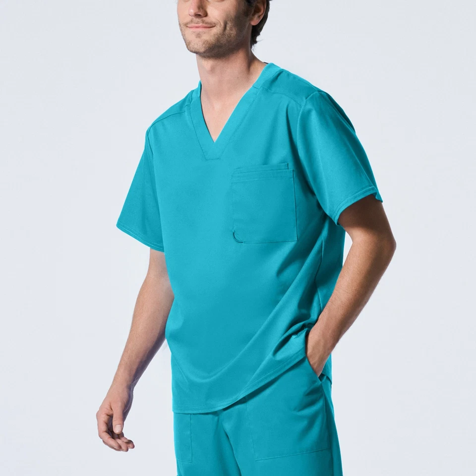 Blusa Médica Landau ProFlex Para Hombre 2 Bolsillos Cuello en V - LT108 ¡ENVÍO GRATUITO! Foto 1 de 1