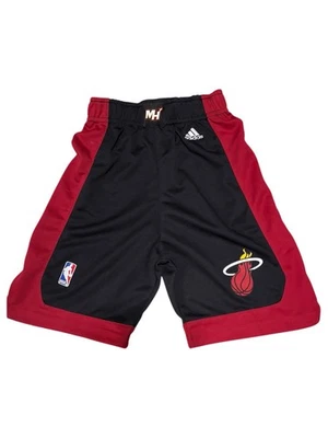 Vintage Miami Heat Adidas NBA Player Issued Shorts Youth Size Small Away - Image 1 of 4