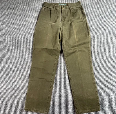 LRL Ralph Lauren Jeans Womens 6 Green Straight Leg Cotton High Rise 28x29 Y2K - Image 1 of 4