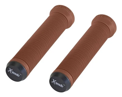 X-Tendo Soft Flangeless Grips BMX MTB Hybrid Bike Scooter Softie No Flange. - Image 1 of 3