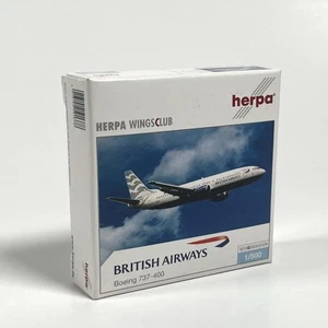 Herpa Wings 501378 British Airways 737-400 Limited Club Edition 2002 1:500 New! - Picture 1 of 14