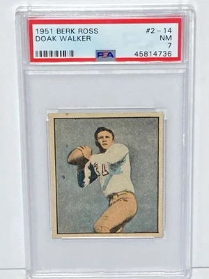 1951 Berk Ross PSA 7 Hit Parade of Champions Doak Walker #2-14  Rare and Nice - Image 1 of 2