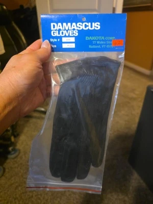 New Vintage Damascus D210 Cop Gloves Mens Black in Package Size 10 - Image 1 of 3