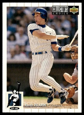 1994 Collector's Choice Randy Velarde New York Yankees #498 - Image 1 of 2