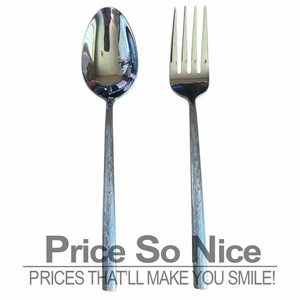 Williams Sonoma 2 Piece Stainless Steel Mirror Cyprus Serving Set MSRP $70 - Picture 1 of 1