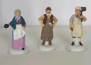 Abt. 56 Figuren Der Metzger, Bäcker und Gastwirt - Heritage Village Set 3 Ret - Bild 1 von 2