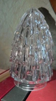 TEXTURED GLASS LAMP SHADE FLAME ROCKET BEEHIVE SHAPE ART DECO MID CENTURY - Image 1 of 4