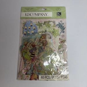 Piezas de acetato de cartulina troquelada KCompany Susan Winget álbum de recortes adornos - Imagen 1 de 2