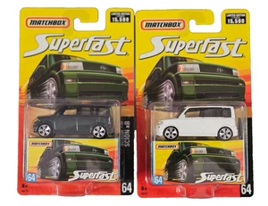 Matchbox Superfast #64 Scion xB White Green LOT OF 2 - Picture 1 of 2