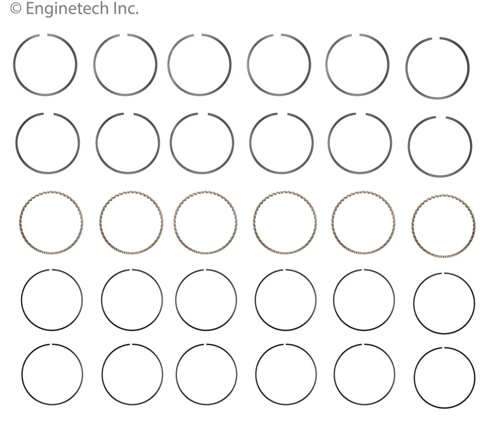 Piston Ring Set For 93-02 Ford Mazda 626 Millenia MX-6 Probe  S84516-STD - Image 1 of 4