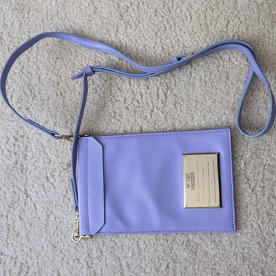 Love Moschino Lavender Phone Crossbody Bag – Gold Plate – 4.5" x 7" Mini Bag - Image 1 of 4