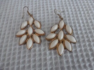Design Dangle Gold Tone Earrings - Picture 1 of 5