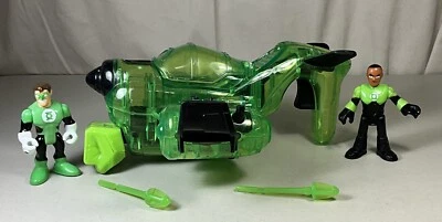Imaginext DC Super Friends Green Lantern Fist Jet Plane con figuras y 2 misiles Foto 1 de 4