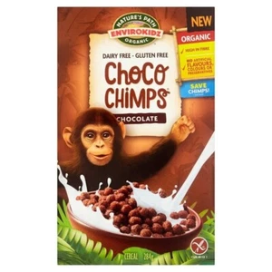 Nature s Path Envirokidz Organic Gluten Free Chocolate Choco Chimps Cereal 284g - Picture 1 of 1