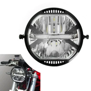 170mm Cafe Racer Headlight Frontlight Lamp LED Distance Day Light Bright Refitm - Bild 1 von 7