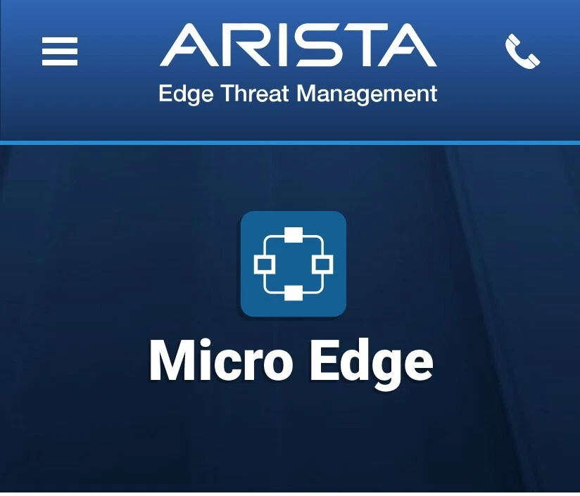 Arista Micro Edge Security Edition - Lifetime Subscription- MicroEdge - Imagen 1 de 1