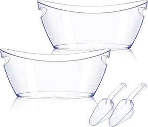 Ice Bucket 2 PCS, Ice Buckets for Parties, Mimosa Bar Supplies Beverage Tub and - Picture 1 of 12