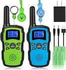 Rechargeable Walkie Talkies Long Range USB Charger for Kids Outdoor w Flashlight