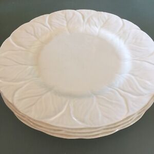 Wedgwood Countryware 4 Large Rimmed Dinner Plates 27cm ( Cabbage Leaf )