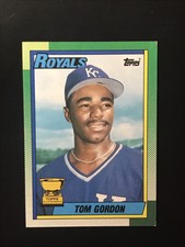 1990 Topps Baseball  #752 Tom Gordon Rookie RC Kansas City Royals Free Ship