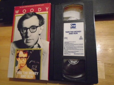 RARE OOP KEY VIDEO Take the Money & Run VHS film 1969 WOODY ALLEN Janet Margolin - Image 1 of 2