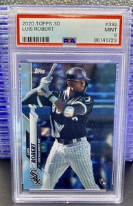 2020 Topps 3D Luis Robert PSA 9 Mint #392 RC Rookie Chicago White Sox - Picture 1 of 5