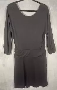 Vestido para mujer prAna Simone negro calce y acampanado lenzing modal elástico talla GRANDE - Imagen 1 de 7