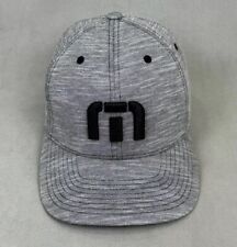 Travis Mathew Hat Cap Logo FlexFit Gray Men Golf Sport L - XL *Damaged Brim*