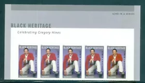 US 5349 Gregory Hines, Forever, Black Heritage, Top Imprint Strip/5, Mint NH - Picture 1 of 1